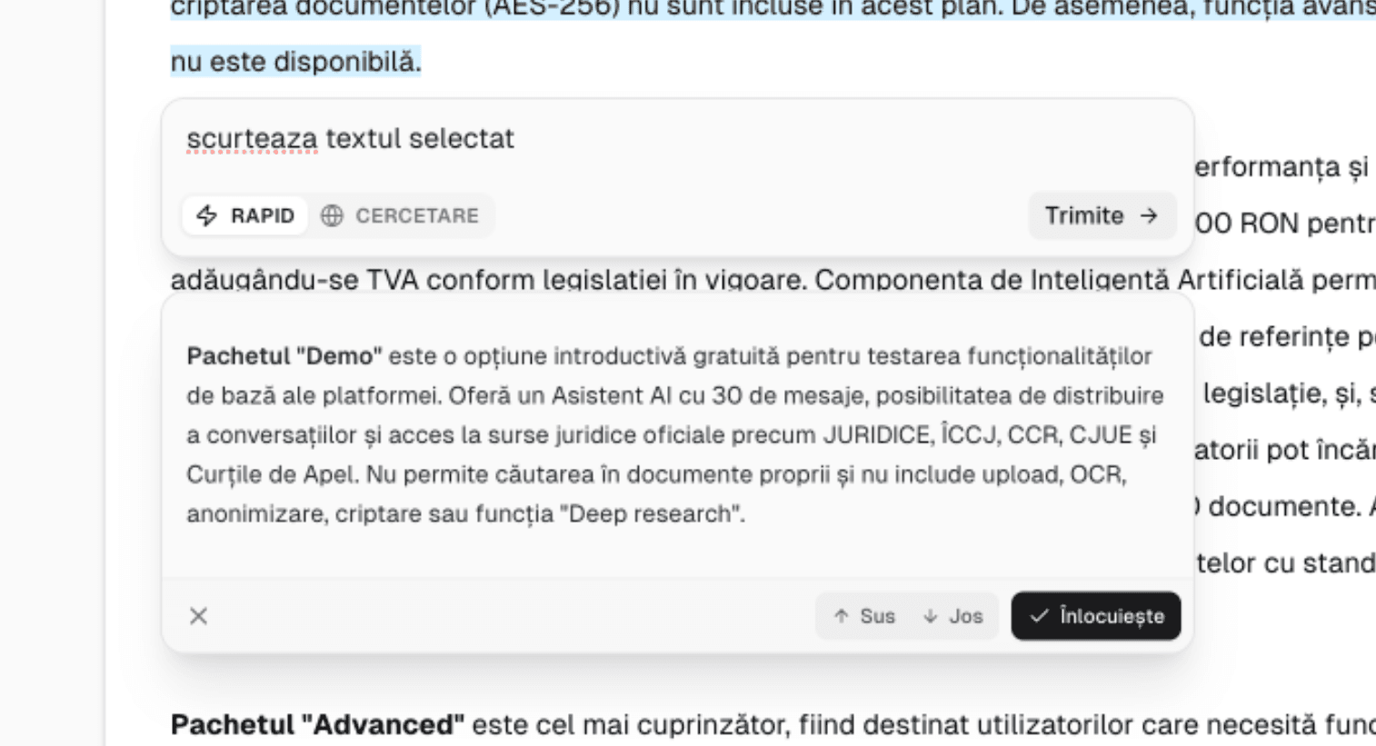 Rezultat generat de AI