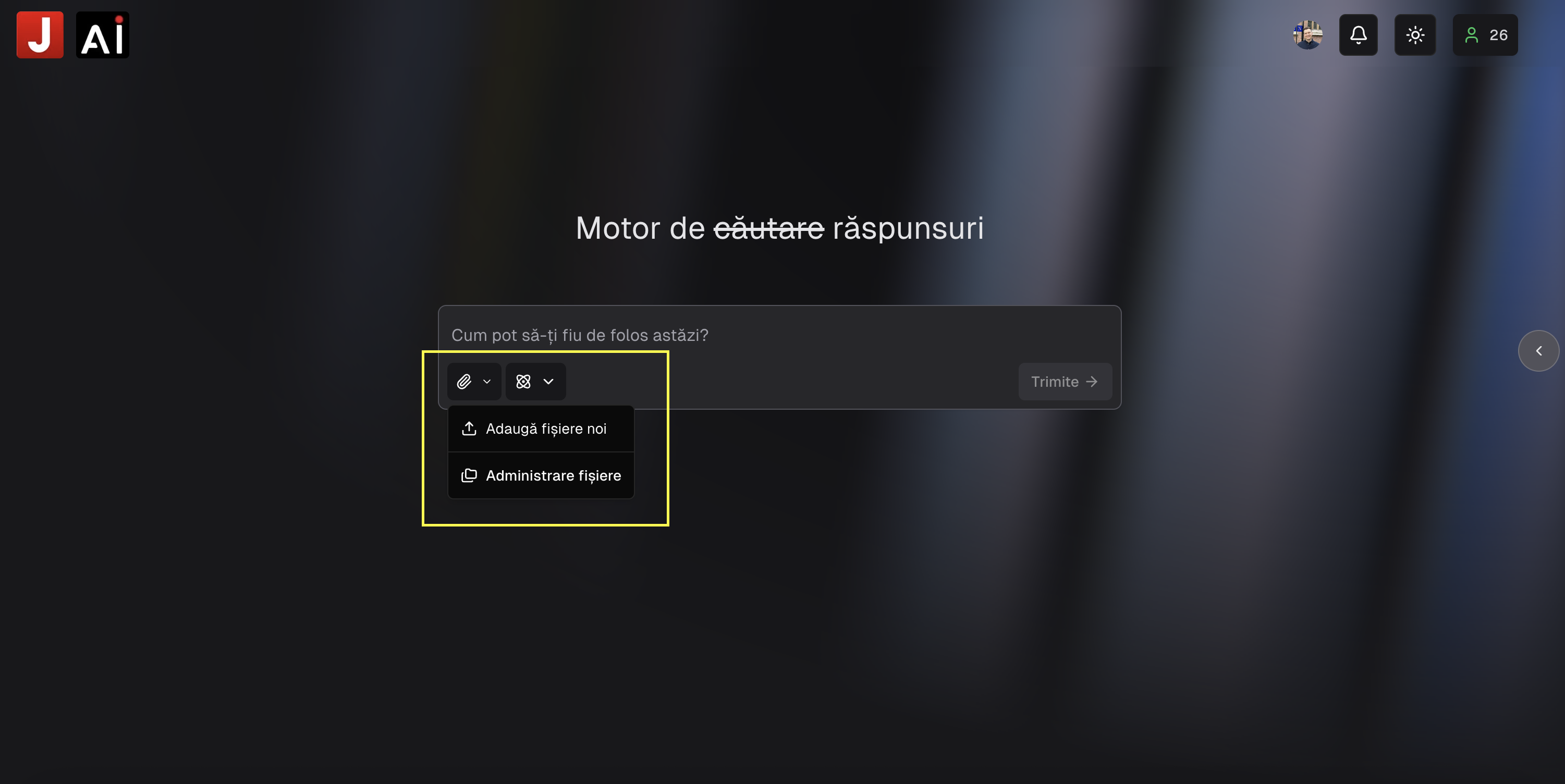 Încărcare fișiere din chat
