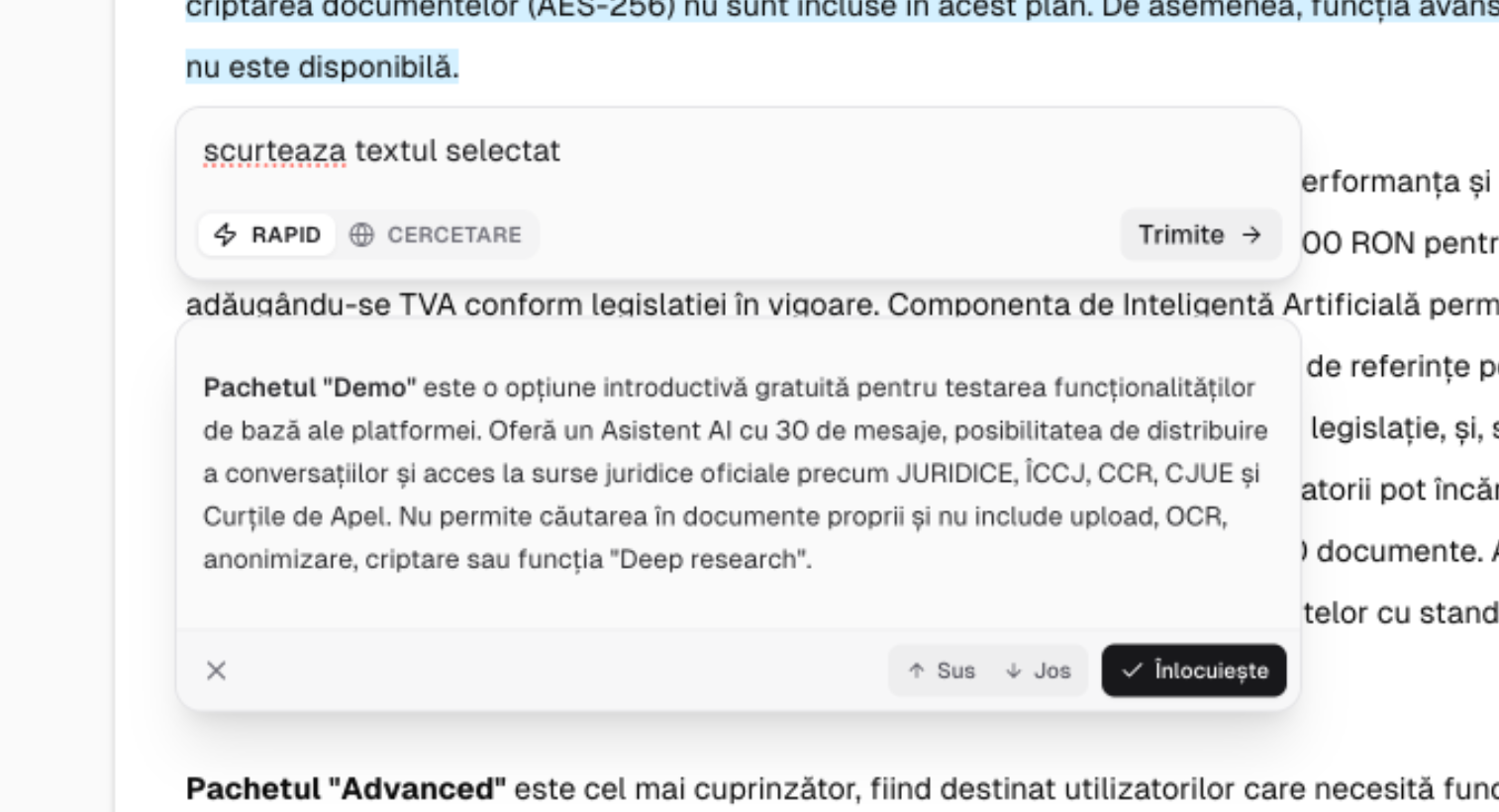 Rezultat generat în Editor
